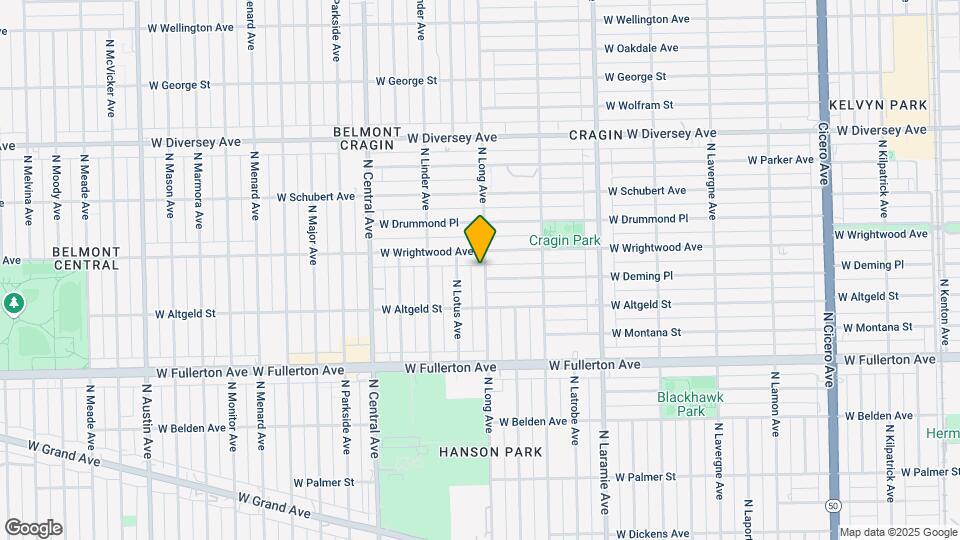 2542 N Long Ave Map and Location Details