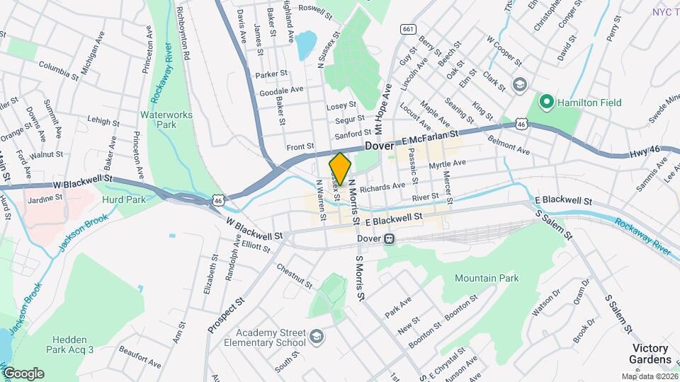 44 N Sussex St Map and Location Details