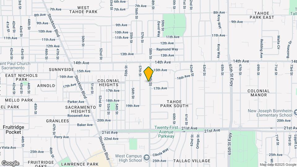4120 58th St Map and Location Details
