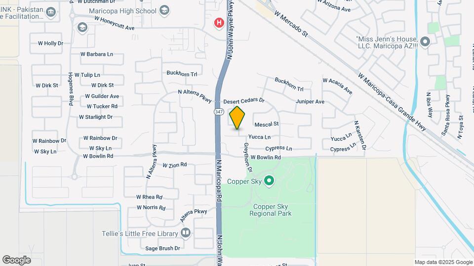 44542 Yucca Ln Map and Location Details