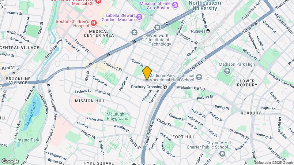 1470 Tremont St Map and Location Details