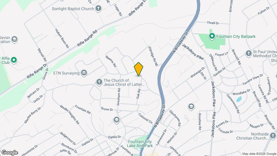 5801 Ridgewood Rd Map and Location Details