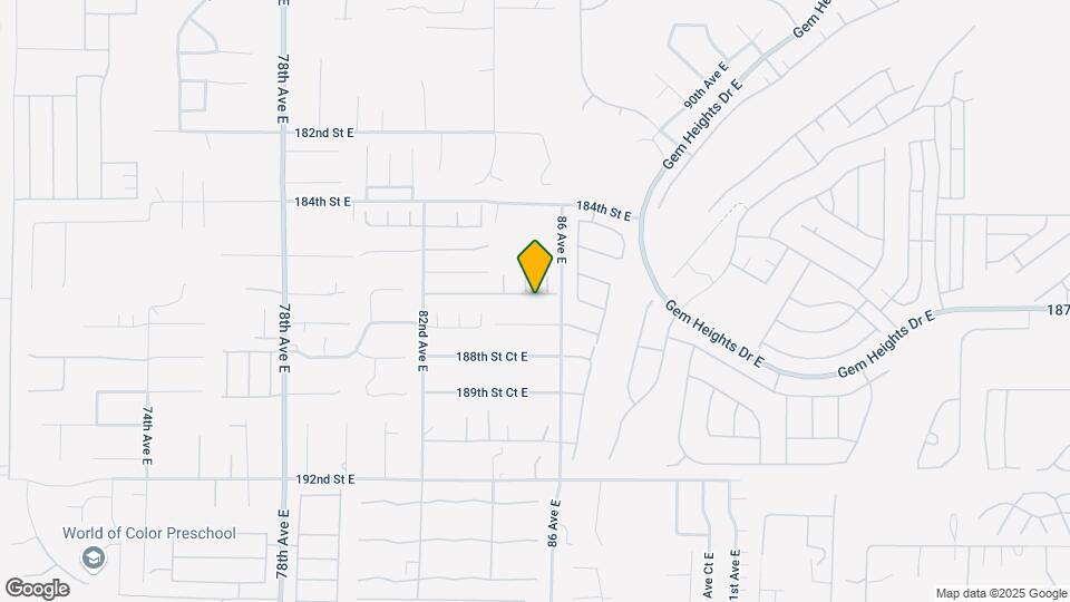 8514 186th St Ct E Map and Location Details