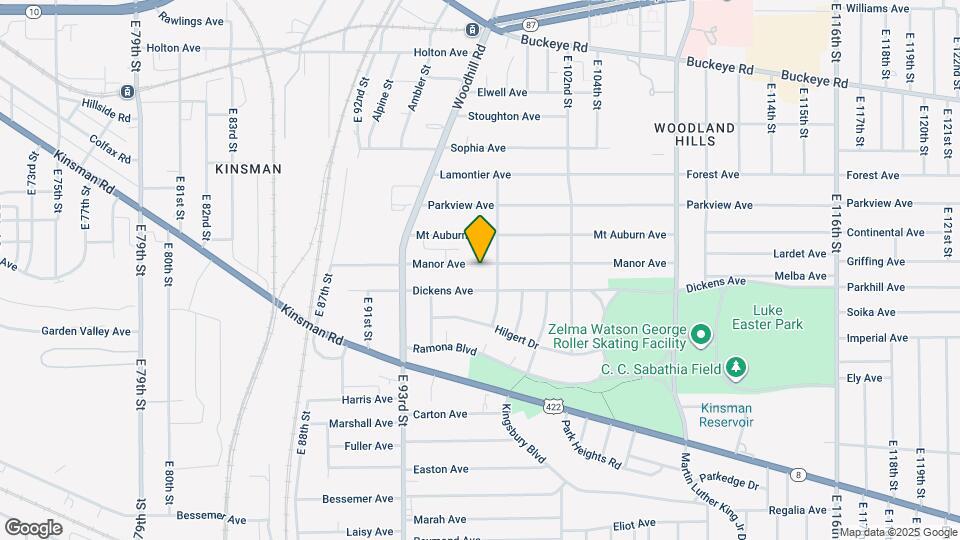 9604 Manor Ave Map and Location Details