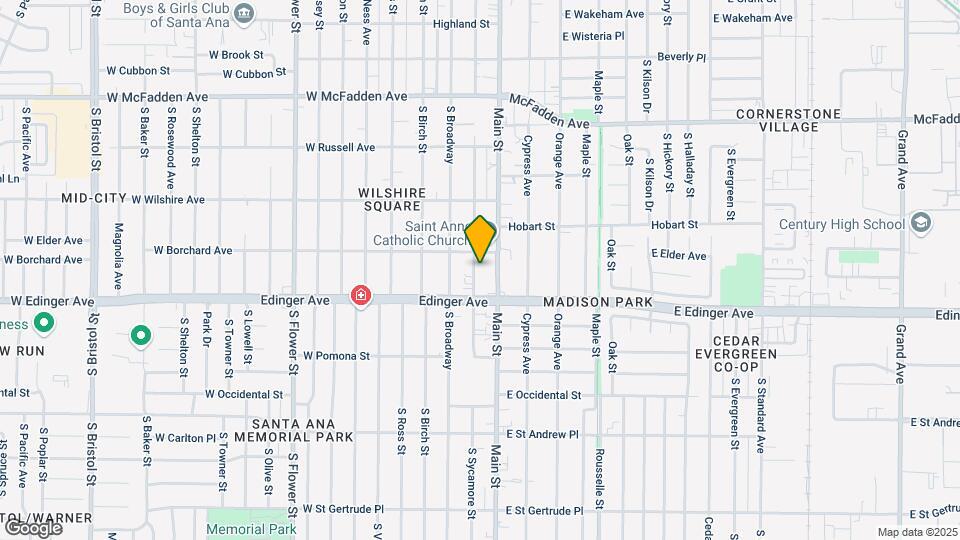 1419 S Sycamore St Map and Location Details