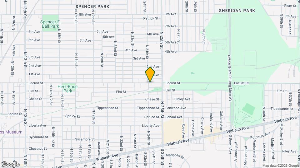 2403 Locust St Map and Location Details