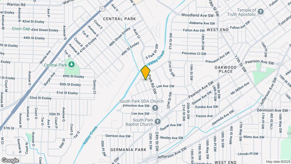 221 25th St SW Map and Location Details