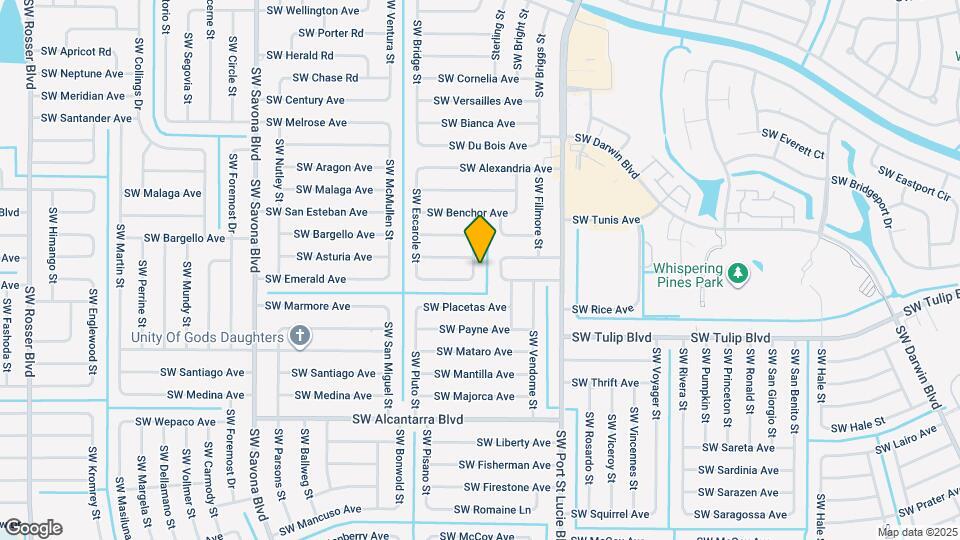 3391 SW Espanola St Map and Location Details