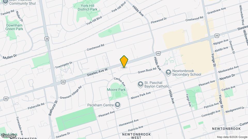 537 Steeles Ave W Map and Location Details
