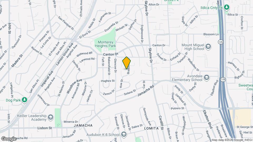 1324 Braddock St, Unit Studio/Apartment Map and Location Details
