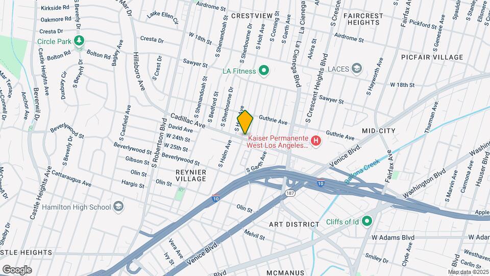 2055 S Corning St Map and Location Details