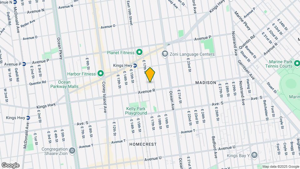 1775 E 17th St Map and Location Details