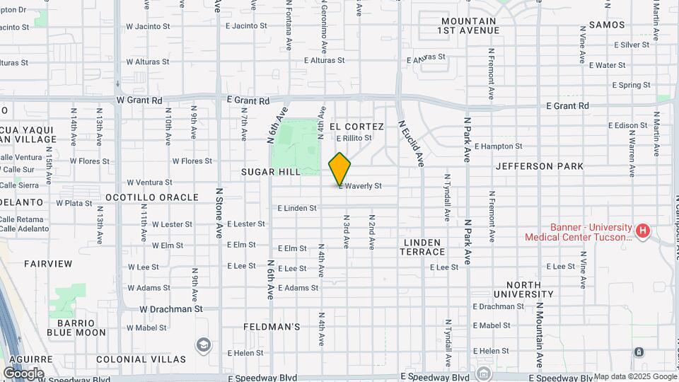 436 E Waverly St Map and Location Details