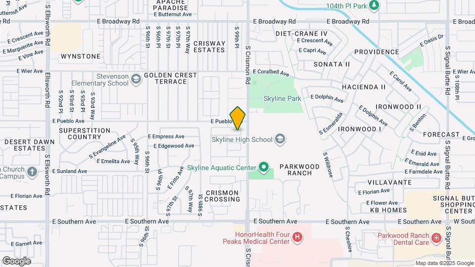 9934 E Empress Ave Map and Location Details