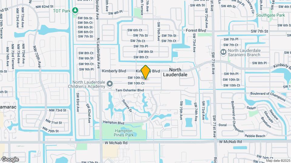 7711 SW 10th Ct Map and Location Details