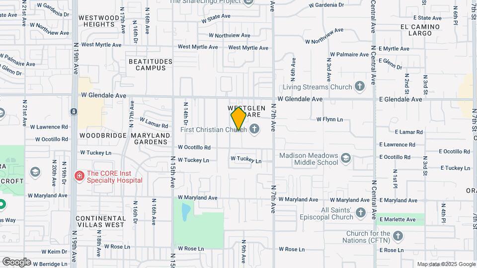 6734 N 9th Dr Mapa y Detalles de la Ubicación