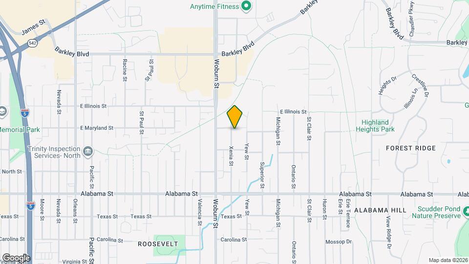 2736 Xenia St Map and Location Details