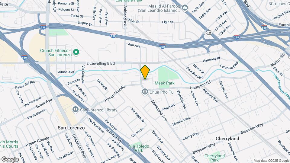 16954 Meekland Ave Map and Location Details