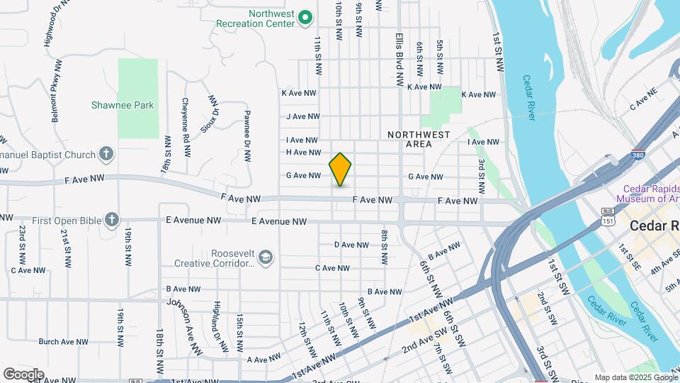 920 F Ave NW Map and Location Details
