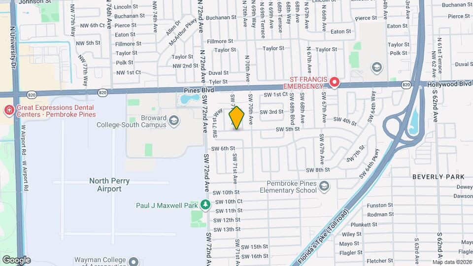 7050 SW 5th St Mapa y Detalles de la Ubicación