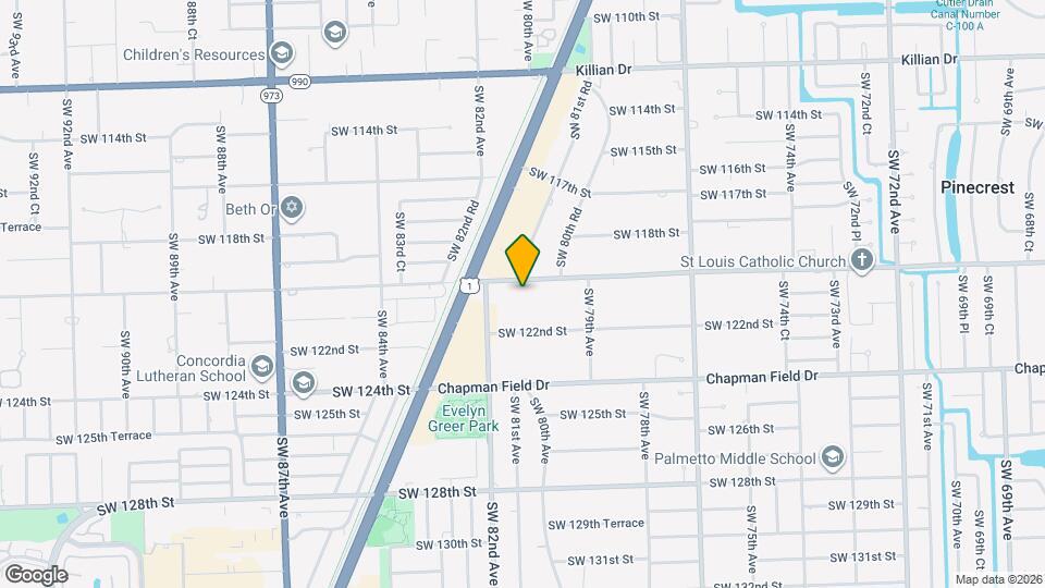 8030 SW 120th St Map and Location Details