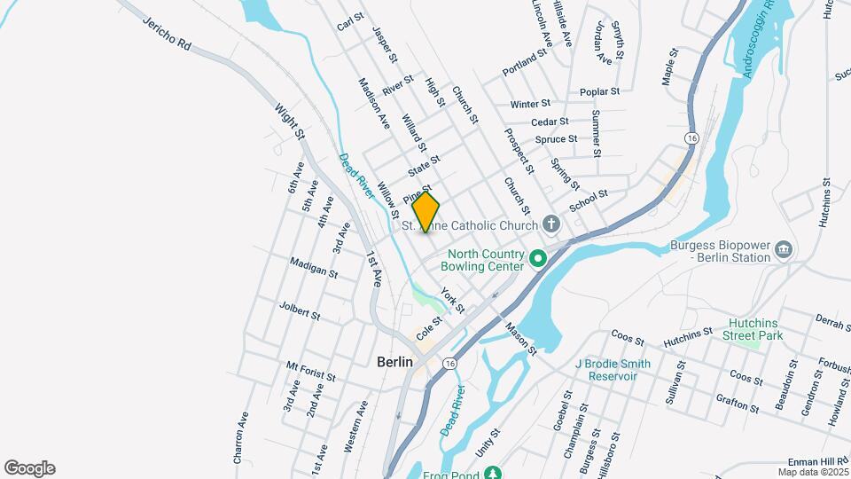 154 Blanchard St, Unit SecondFloor Map and Location Details