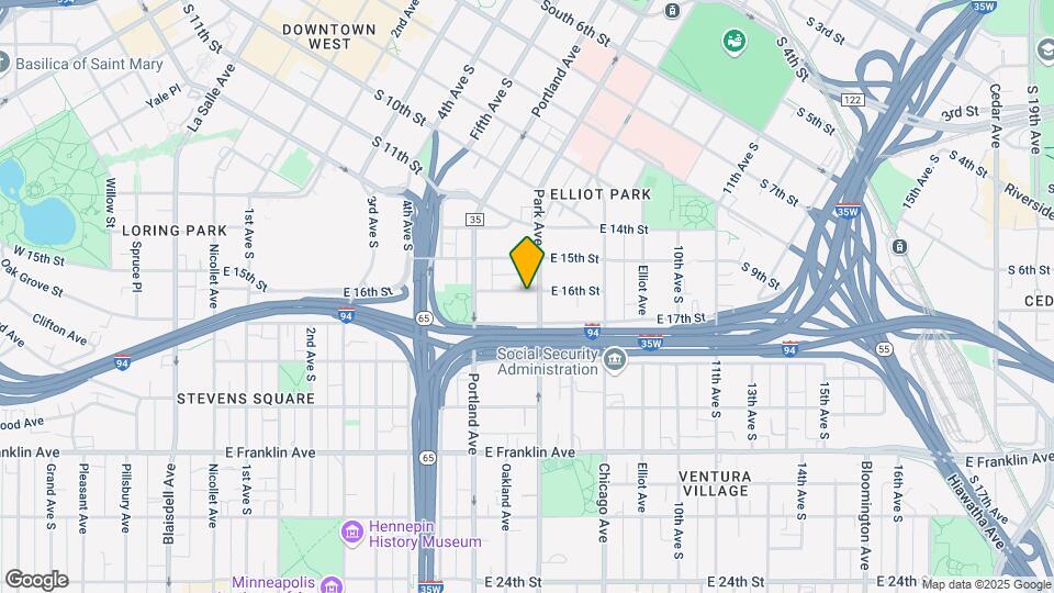 Park Ave Apartments Map and Location Details