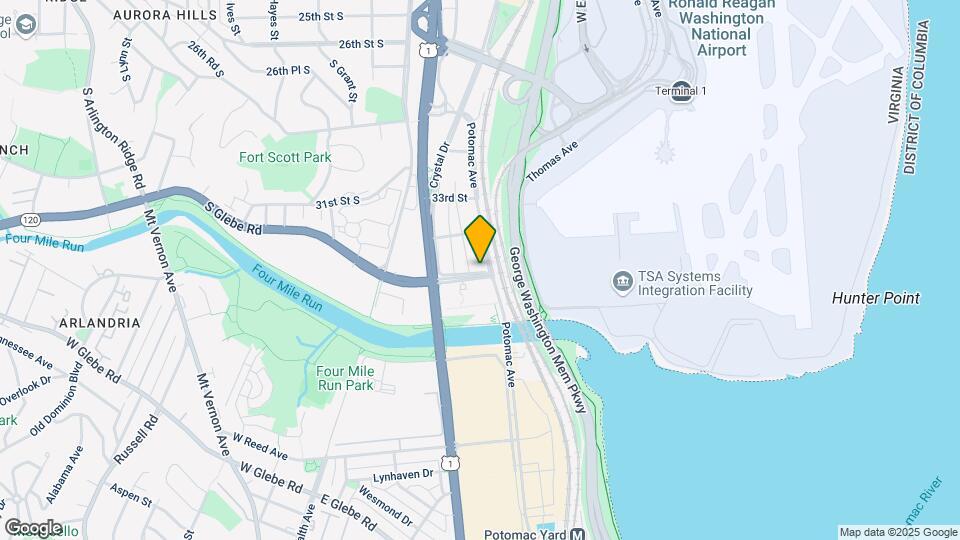 Camden Potomac Yard Map and Location Details