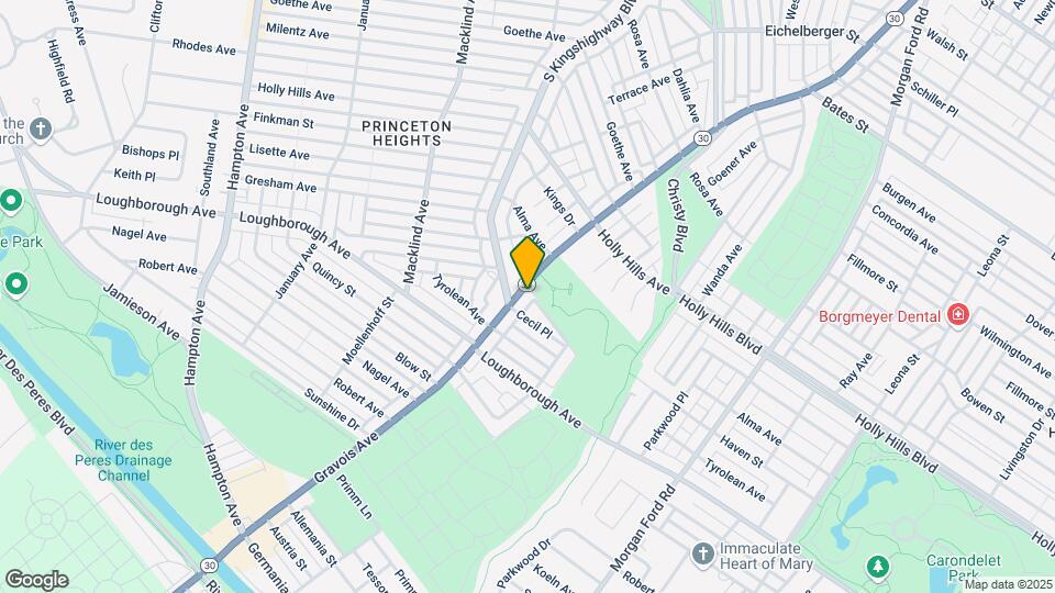 6644 Gravois Ave, Unit 1f Map and Location Details