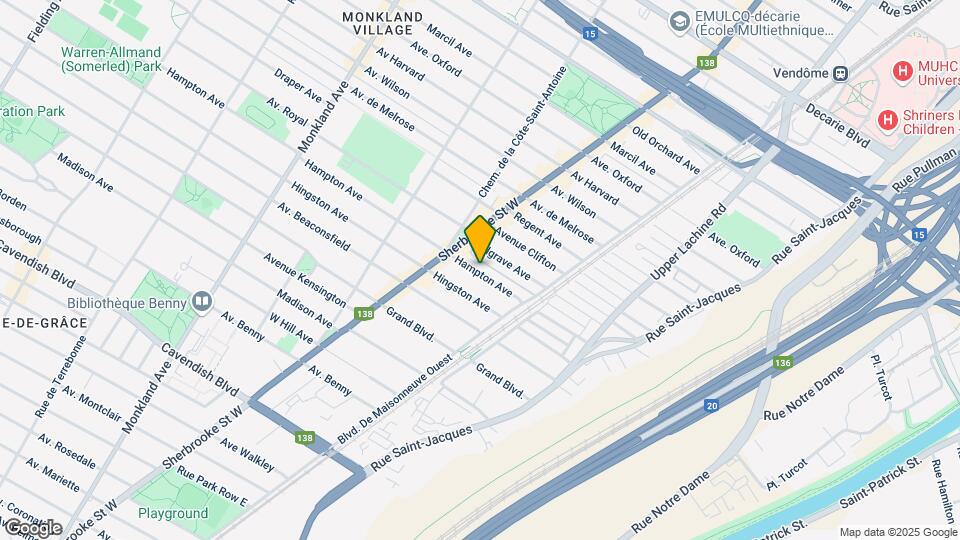 2321 De Hampton Av Map and Location Details