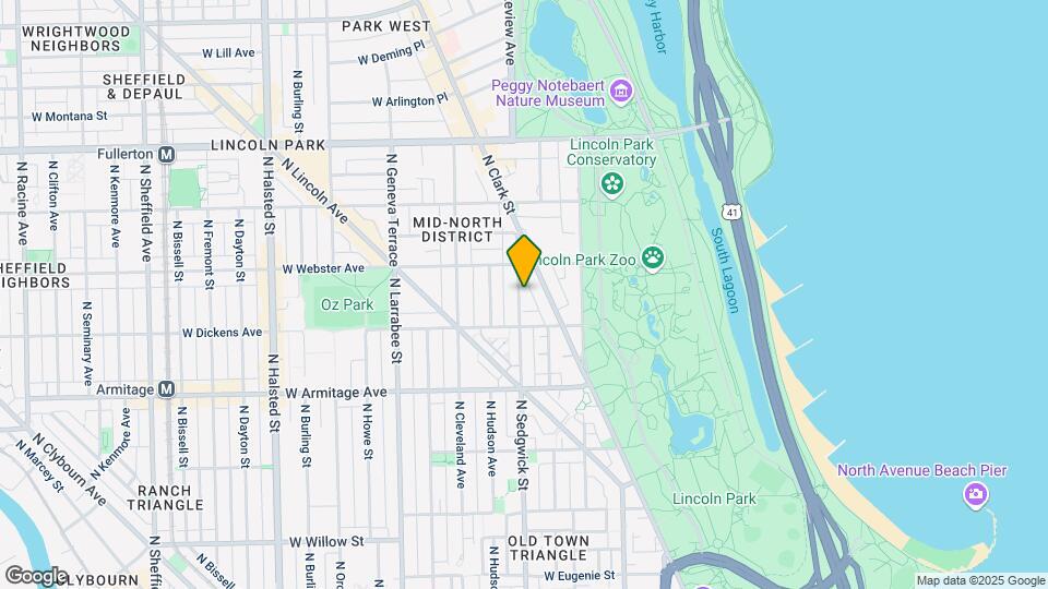 2131 N Sedgwick St, Unit 2109-1 Map and Location Details