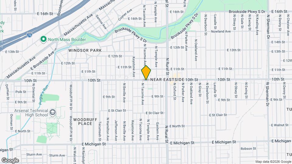 2509 E 10th St Map and Location Details