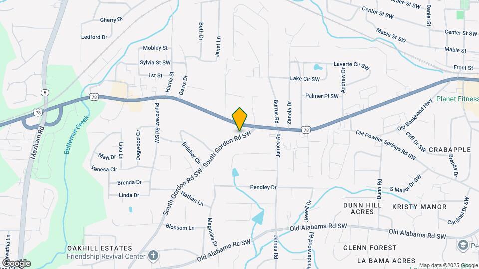 5714 South Gordon Rd SW Map and Location Details