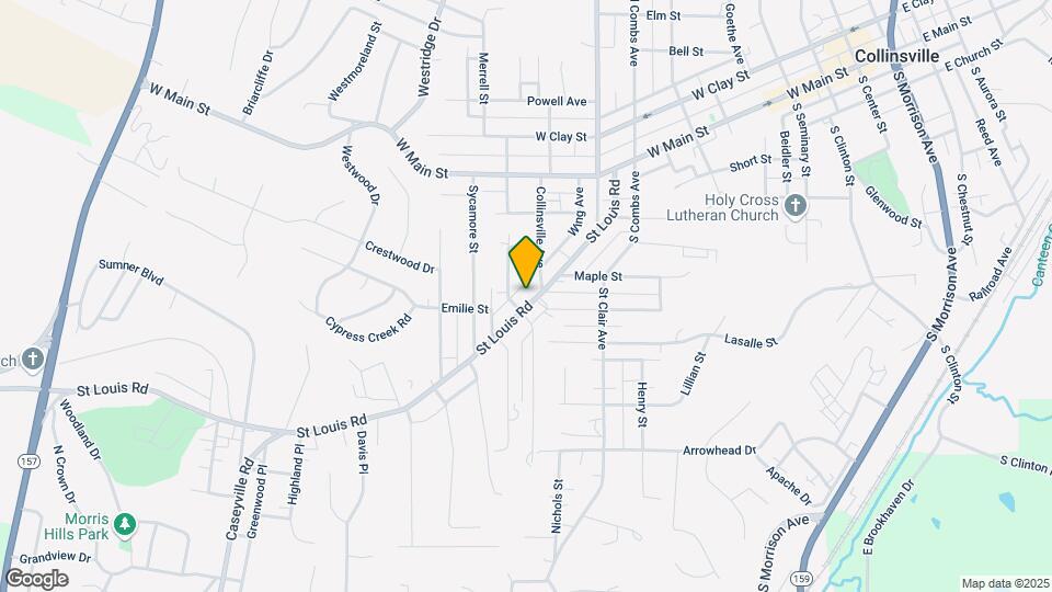 411 Saint Louis Rd Apartments Map and Location Details