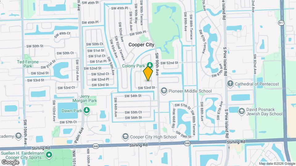 5270 SW 90th Way Map and Location Details