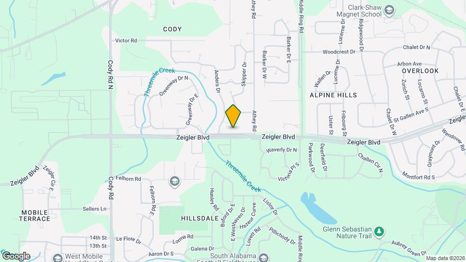 6650 Zeigler Blvd Map and Location Details