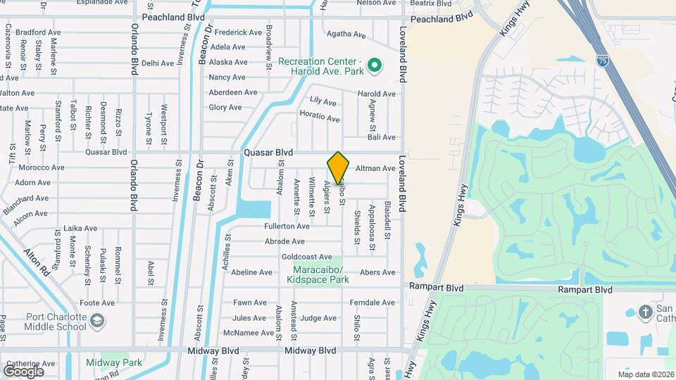 1339 Maracaibo St Map and Location Details