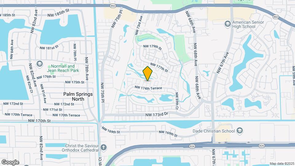 7281 NW 174th Terrace Map and Location Details