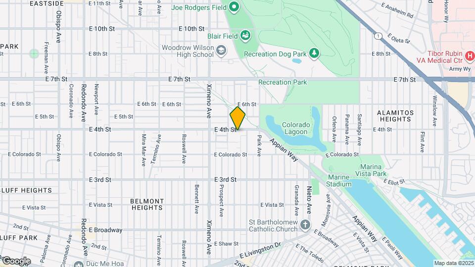 4610 E 4th St Map and Location Details