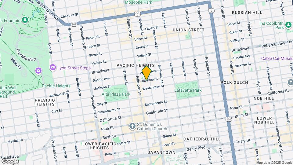 2325 Jackson St Map and Location Details