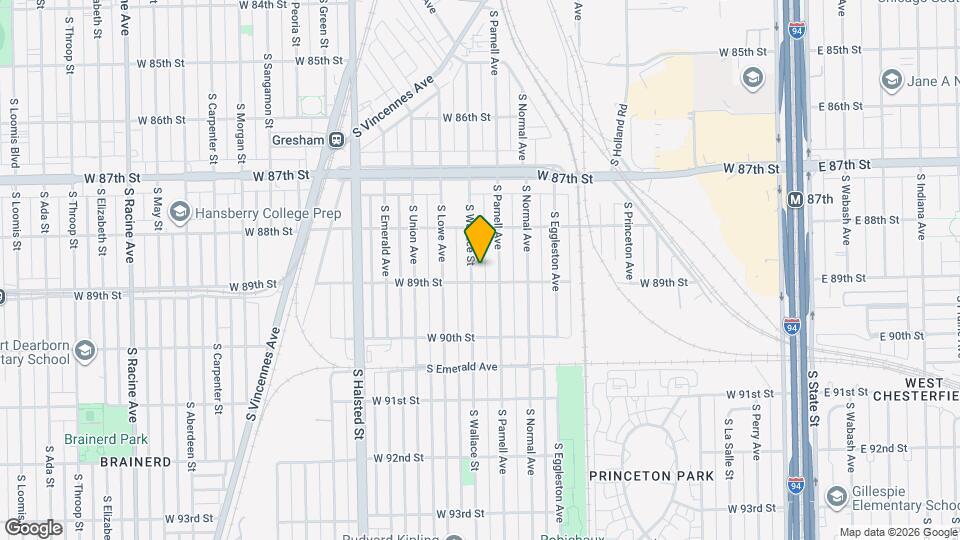 8849 S Wallace St Mapa y Detalles de la Ubicación