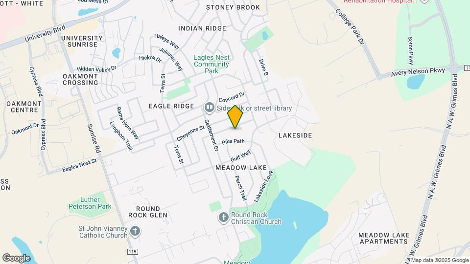 3621 Walleye Way Mapa y Detalles de la Ubicación