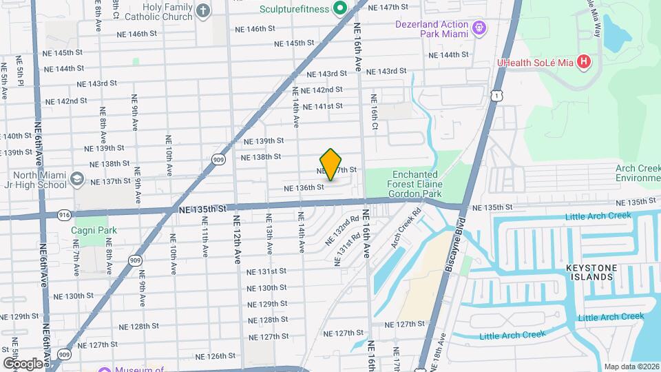 1505 NE 136th St Map and Location Details