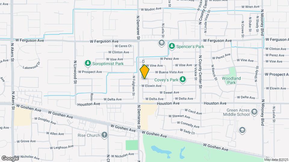 3633 W Harold Ave Map and Location Details