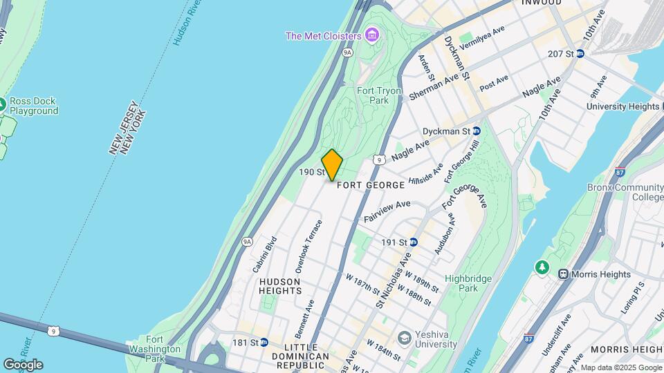 730 Fort Washington Ave Mapa y Detalles de la Ubicación