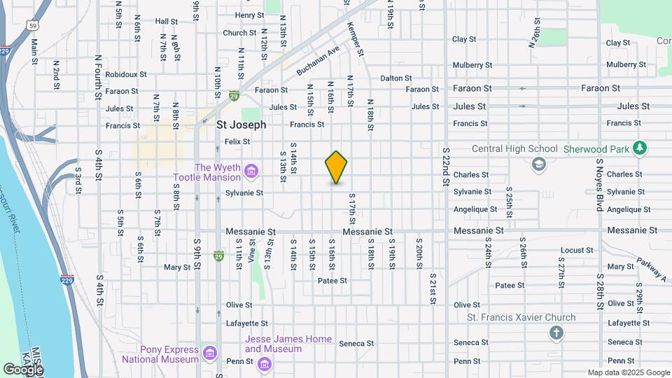 325 S 16th St Map and Location Details