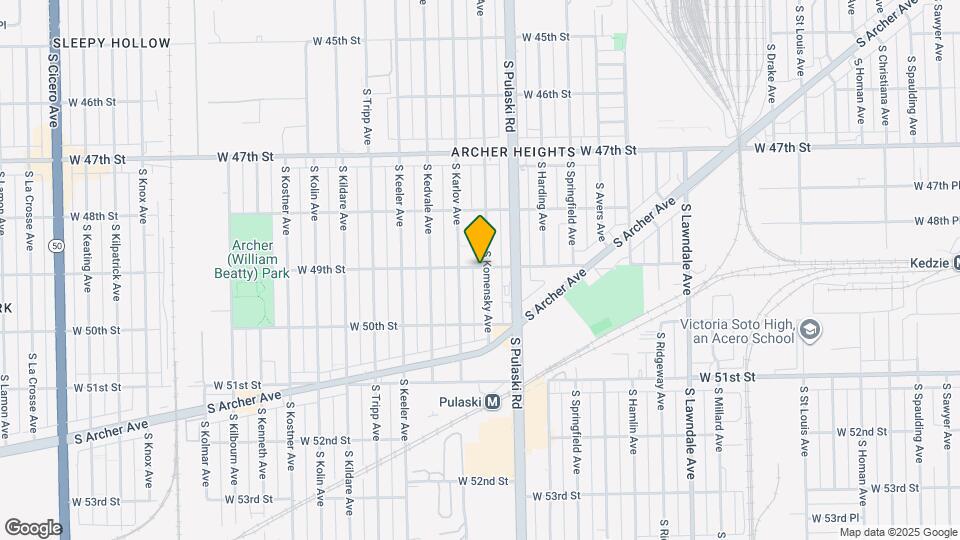 4900 S Komensky Ave Map and Location Details