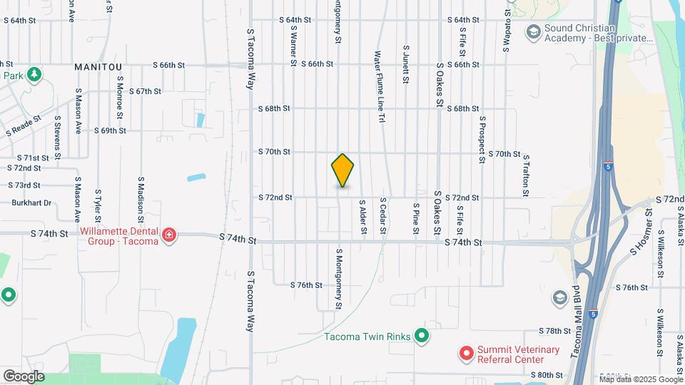 7045 S Montgomery St Map and Location Details