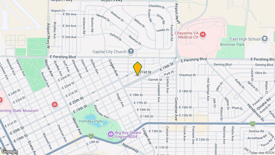 1816 E 19th St Map and Location Details