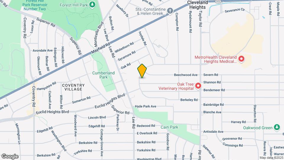 3234 Euclid Heights Blvd-Unit -B Map and Location Details